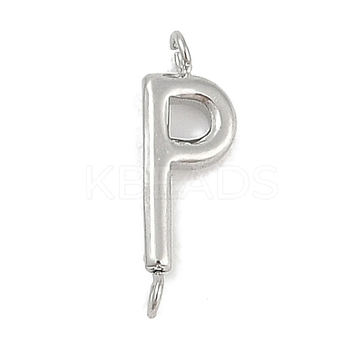 304 Stainless Steel Letter Connector Charms LS-STAS-M108-01P-16-1