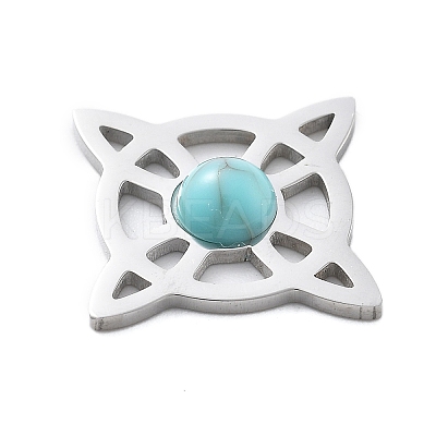 Synthetic Turquoise Pendants LS-STAS-I327-14P-01-1