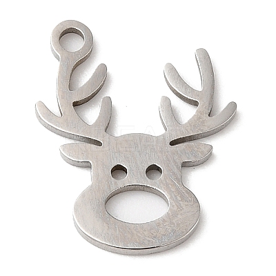 Non-Tarnish Christmas 201 Stainless Steel Pendants LS-STAS-D053-07P-1