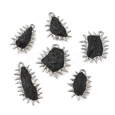 Natural Tektite Pendants GG-CBA86DE-01P-1