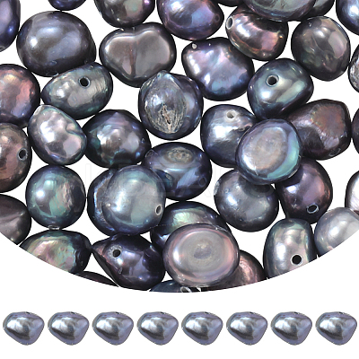 100Pcs Natural Baroque Pearl Keshi Pearl PEAR-LT0001-06-1