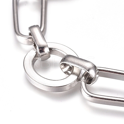 Tarnish Resistant 304 Stainless Steel Chain Bracelets BJEW-L661-06P-1