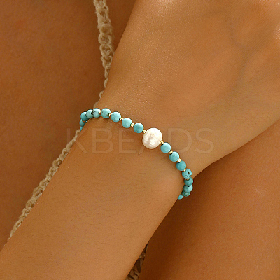 Chic Synthetic Turquoise Adjustable Slider Bracelets for Women's Fashion Accessories ZZ6600-1