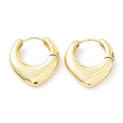 Rack Plating Brass Teardrop Hoop Earrings EJEW-B027-12G-1
