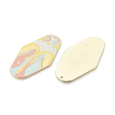 Rack Plating Alloy and Enamel Big Pendants X1-ENAM-T021-29A-1