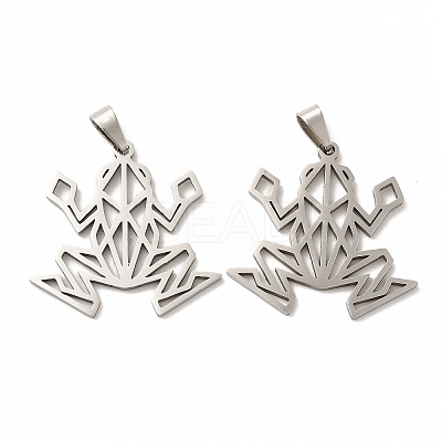 Non-Tarnish 201 Stainless Steel Origami Pendants STAS-K251-044P-1