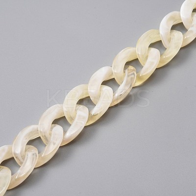 Plastic Curb Chain Bag Handles FIND-WH0045-47A-1
