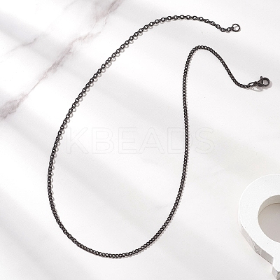 304 Stainless Steel Cable Chain Twisted Chain Necklaces for Women Men NJEW-JN05818-1
