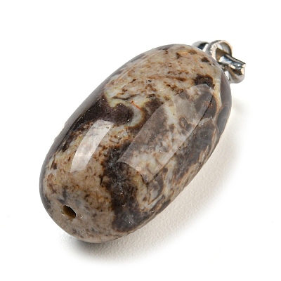 Natural Agate Pendants G-D094-05B-P-1