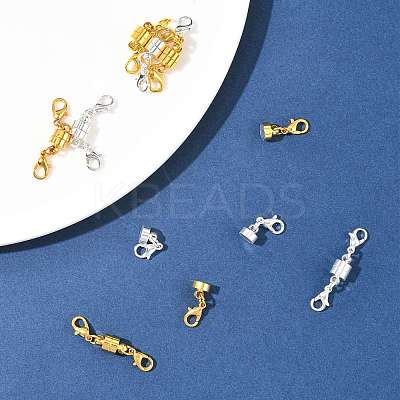 12Sets 2 Colors Brass Magnetic Clasps Converter KK-FS0001-95-1