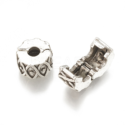 Alloy European Clasps PDLC-S001-10-1