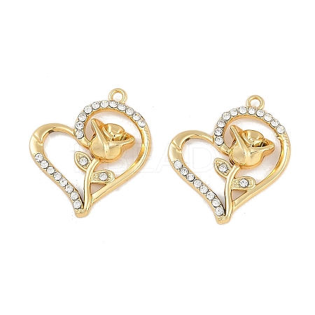 UV Plating Alloy Pendants FIND-M018-26G-08-1