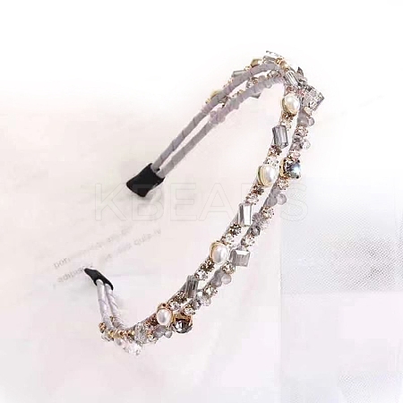 Shiny Elegant Glass Hair Bands PW-WG75179-14-1