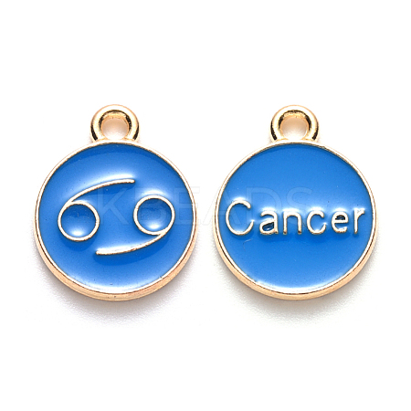 Alloy Enamel Pendants ENAM-S124-01B-02D-1