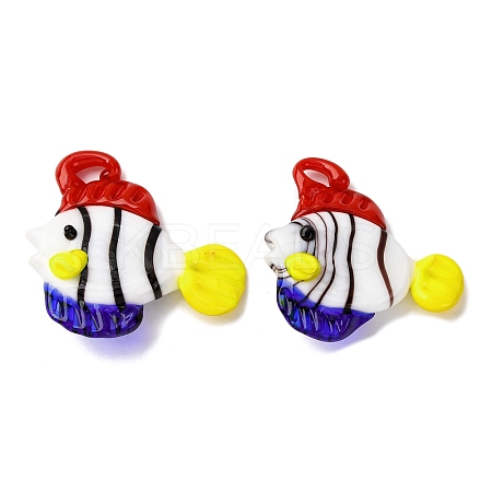 Handmade Lampwork Pendants LAMP-I031-01C-1