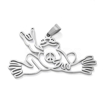 Non-Tarnish 304 Stainless Steel Pendants STAS-G329-02P-1