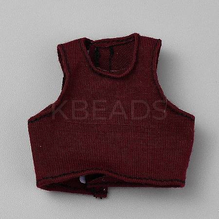 Cloth Doll Sleeveless T-shirt DIY-WH0622-255D-1