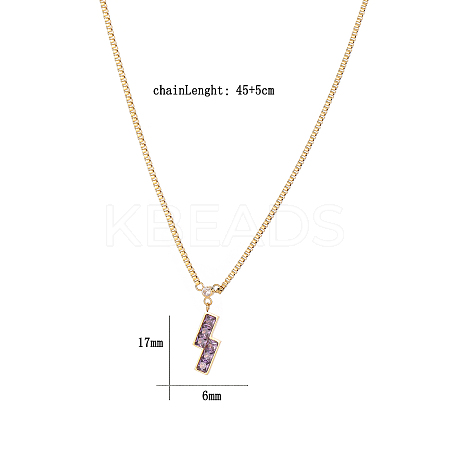 Cubic Zirconia Puzzle Pendant Necklaces VP6422-1-1
