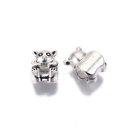 Tibetan Style Alloy European Beads TIBE-S314-98AS-RS-1