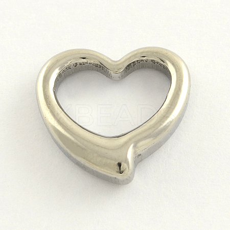 Non-Tarnish 304 Stainless Steel Open Heart Pendants LS-X-STAS-R063-01-1