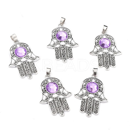 Tibetan Style Alloy Pendants PALLOY-M191-03AS-RS-1