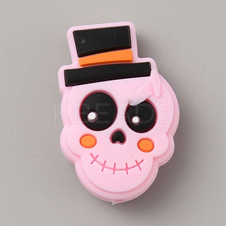 Halloween Skull Food Grade Eco-Friendly Silicone Beads SIL-SZC0003-09A-1