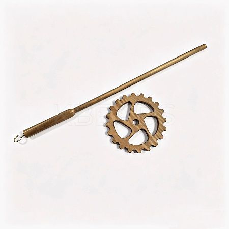 Pine Wood Spindle TOOL-WH0166-031A-1