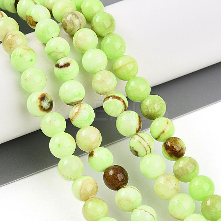 Natural Persian Jade Beads Strands G-A255-A02-01B-1