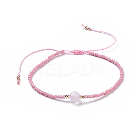 Nylon Thread Braided Beads Bracelets BJEW-JB04346-03-1