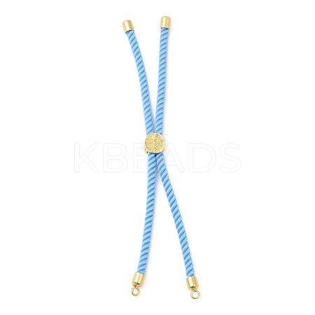 Twisted Nylon Cord Silder Bracelets DIY-B066-03G-10-1