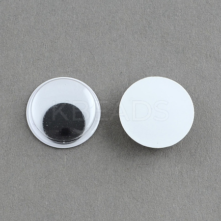 Black & White Wiggle Googly Eyes Cabochons DIY Scrapbooking Crafts Toy Accessories KY-S002-5mm-1