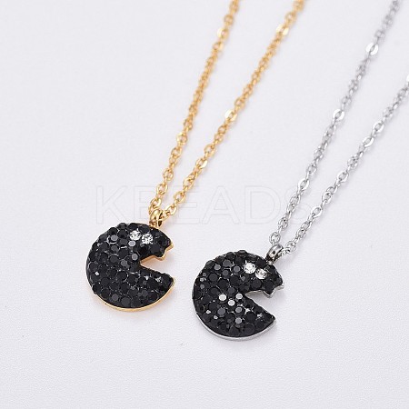 (Jewelry Parties Factory Sale)304 Stainless Steel Cable Chains Pendant Necklaces NJEW-F267-21-1
