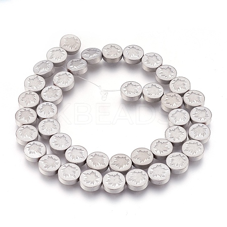 Electroplate Non-magnetic Synthetic Hematite Bead Strands G-I208-12F-G-1