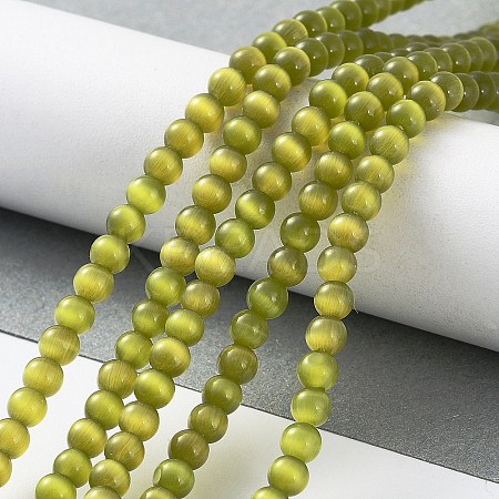 Cat Eye Beads Strands X-CE-F022-4mm-04-1