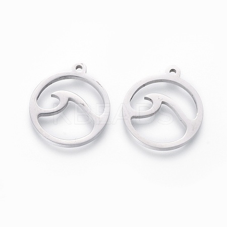 Non-Tarnish 201 Stainless Steel Pendants STAS-F231-066P-1