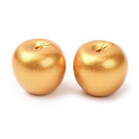Spray Paint Opaque Resin Beads RESI-C073-02B-1