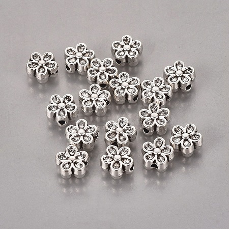 Tibetan Style Alloy 3D Flower Beads LS-LF0476Y-1