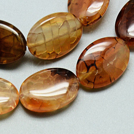 Natural Dragon Veins Agate Beads Strands G-Q948-48-1