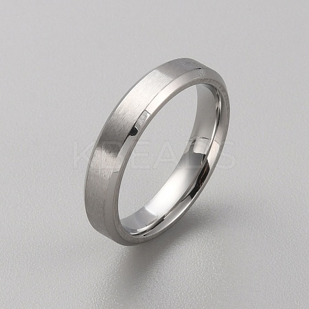 201 Stainless Steel Simple Plain Band Ring for Women RJEW-WH0015-06B-1
