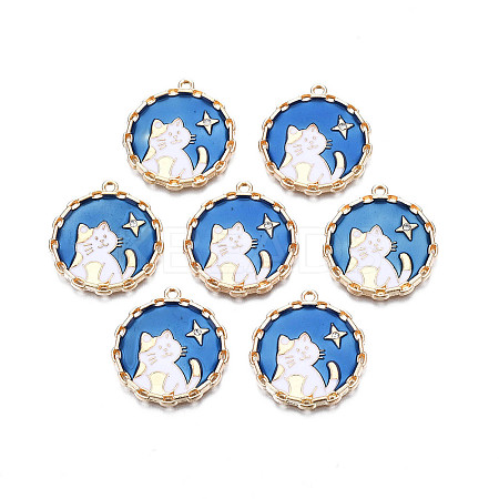 Alloy Enamel Pendants LS-ENAM-N055-102B-1