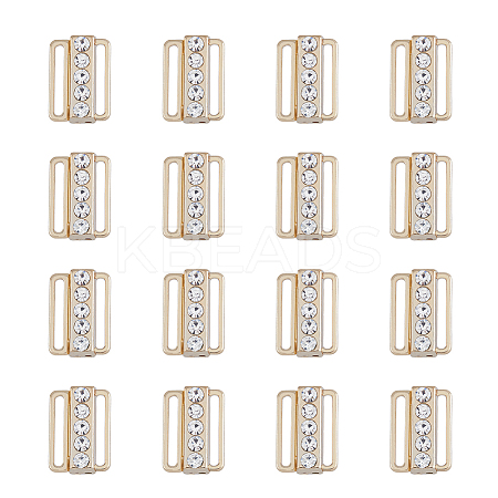 16Pcs Zinc Alloy Rhinestone Bikini Clips FIND-FH0007-22-1