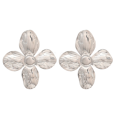 Non-Tarnish 304 Stainless Steel Stud Earrings for Women EJEW-E291-03P-1