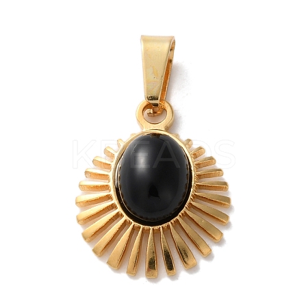 Natural Black Onyx(Dyed & Heated) Pendants STAS-C120-15G-06-1