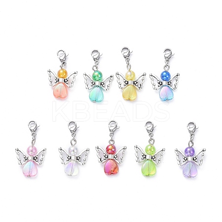 Angel Transparent Acrylic Pendant Decorations PALLOY-JF00519-A-1