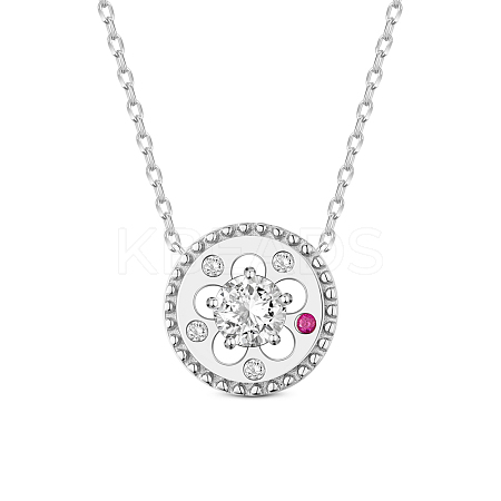 SHEGRACE 925 Sterling Silver Pendant Necklace JN617B-1