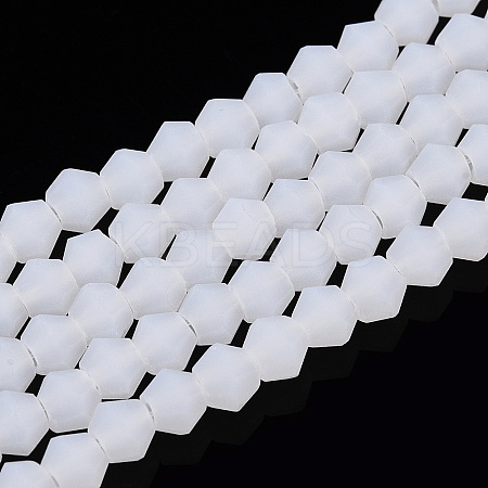 Imitation Jade Frosted Glass Bead Strands EGLA-A039-J2mm-MD06-1