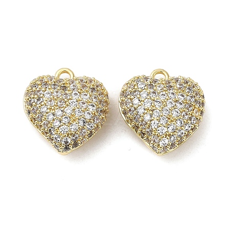 Brass Micro Pave Cubic Zirconia Hollow Out Charms KK-Q793-03G-1