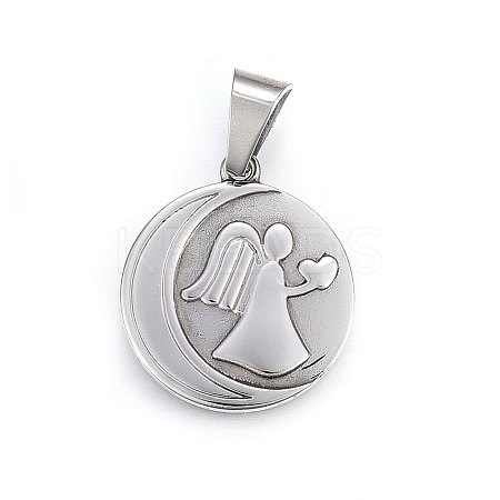 Non-Tarnish 304 Stainless Steel Pendants LS-STAS-P211-25P-1