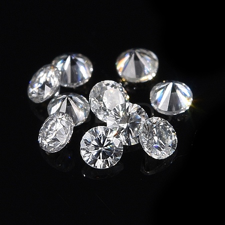 White D Color Round Cut Loose Moissanite Stones RGLA-WH0016-01M-1