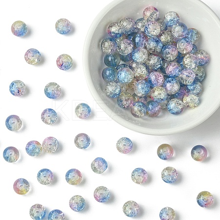 100Pcs Crackle Glass Beads CCG-YW0001-19A-09-1